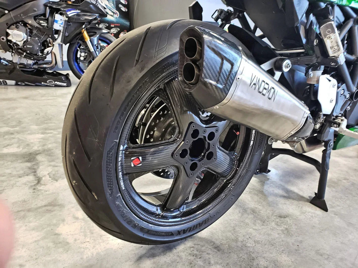 Vandemon Titanium Slip-On Muffler Kawasaki H2 SE SX  2018-26 KAWAH2SESXTITBRMUF6 VA-148