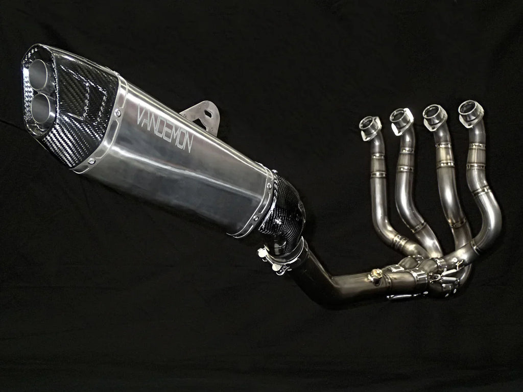 Vandemon Titanium Exhaust System  Kawasaki H2 SE SX  2018-23 KAWAH2SESXTIEXHSYSB VA-146
