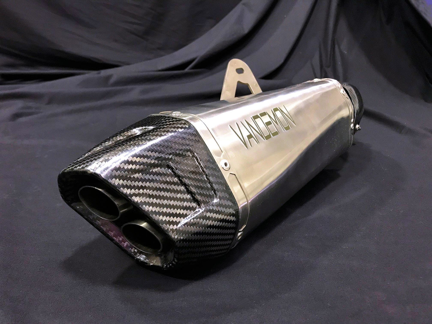 Vandemon Titanium Slip-On Muffler Kawasaki H2 SE SX  2018-25 KAWAH2SESXTITBRMUF6 VA-148
