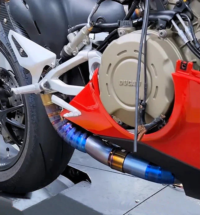 Vandemon Ducati Panigale & Streetfighter V4 Titanium High Mount 3/4 Slip-On 2018-22 DUCV4SFTIMUFHMA VA-120