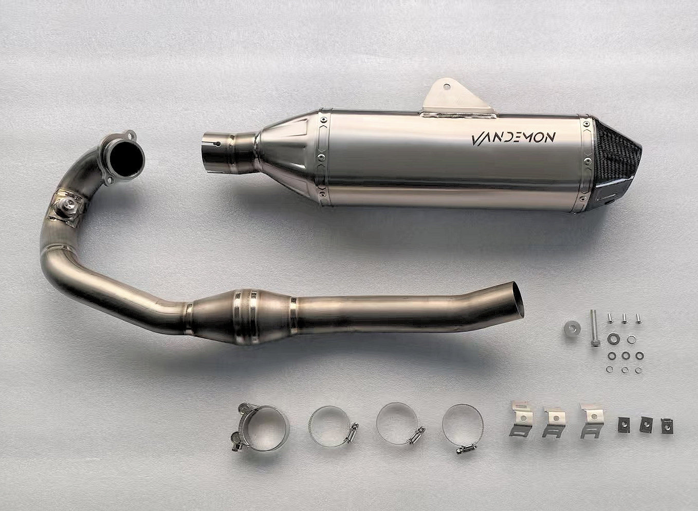 Vandemon  KTM RC 390 & 390 DUKE Titanium Slip-On Muffler Cat-Delete 2013-2021 KTMRC390TIMUFB VA-59