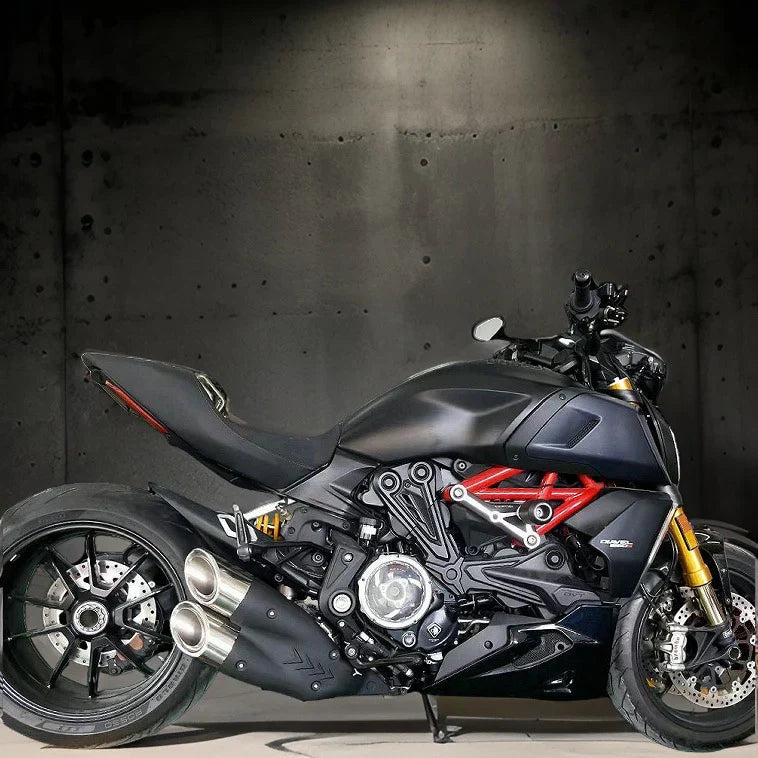 Vandemon  Ducati X Diavel & Diavel S 1260 2016 -2022 Bimodal Stealth Titanium Slip-On  DUCDVLTITANEXHWVA VA-46