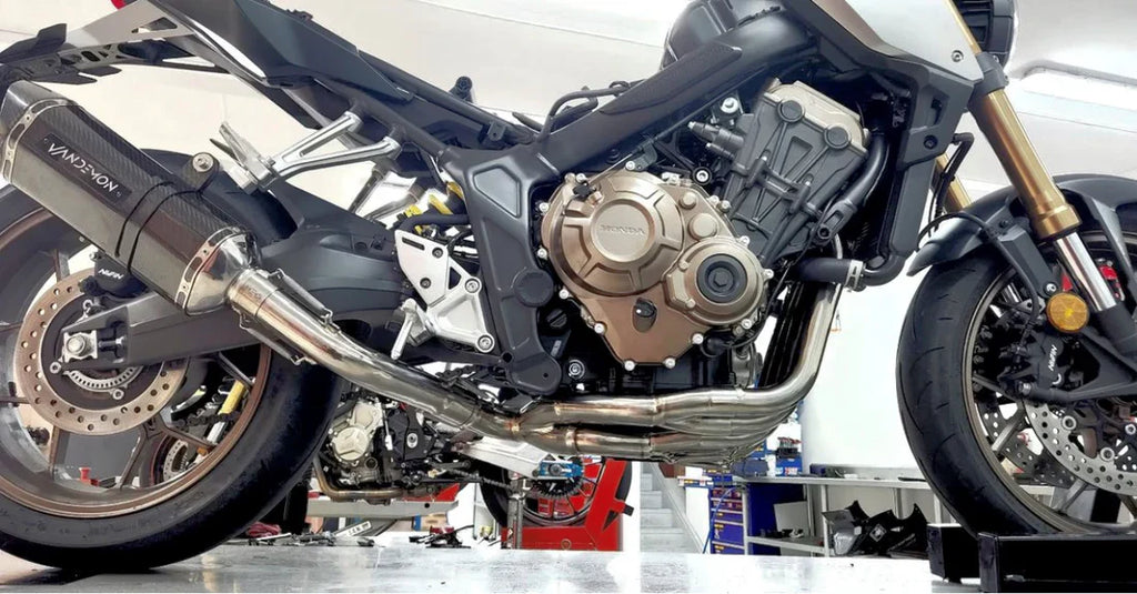 Vandemon  Honda CB650F, CBR650F, CB650R, CBR650R Vandemon Titanium Exhaust System HONCB650RTIEXHA VA-52