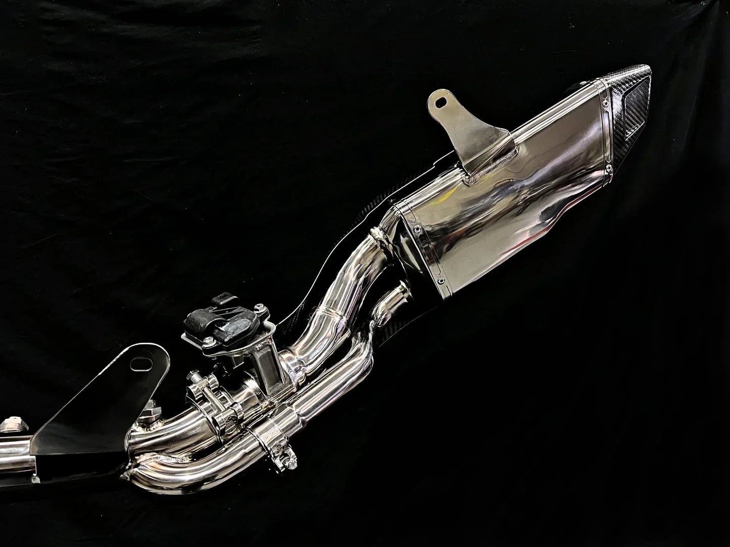 Vandemon  Bimodal Stealth Titanium Exhaust System H2 SE SX   2018-2025 KAWAH2SESXTIEXSYWVB VA-21
