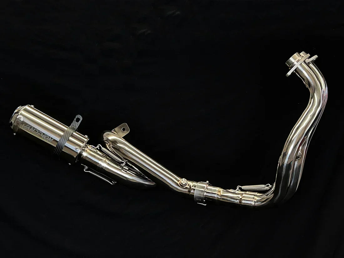 Vandemon  Yamaha R7 MT07 FZ07 XSR700 Tracer 700/GT Tracer 7/GT Titanium Exhaust System  YAMAMT07EXHTITAN VA-81