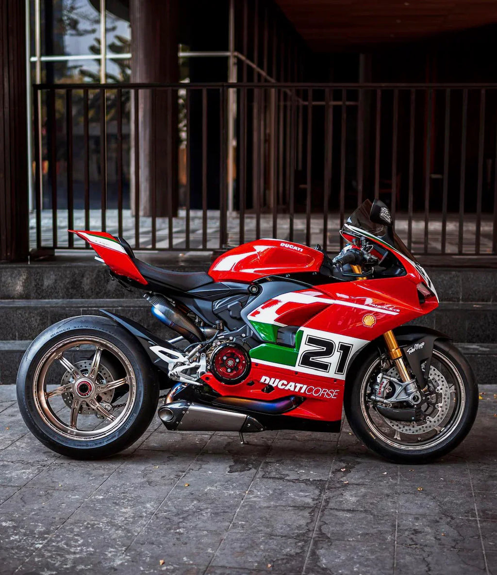 Vandemon Ducati V2 Panigale & Streetfighter Titanium Low Mount Exhaust System 2020-24 DUCV2TIEXHSBELA VA-129