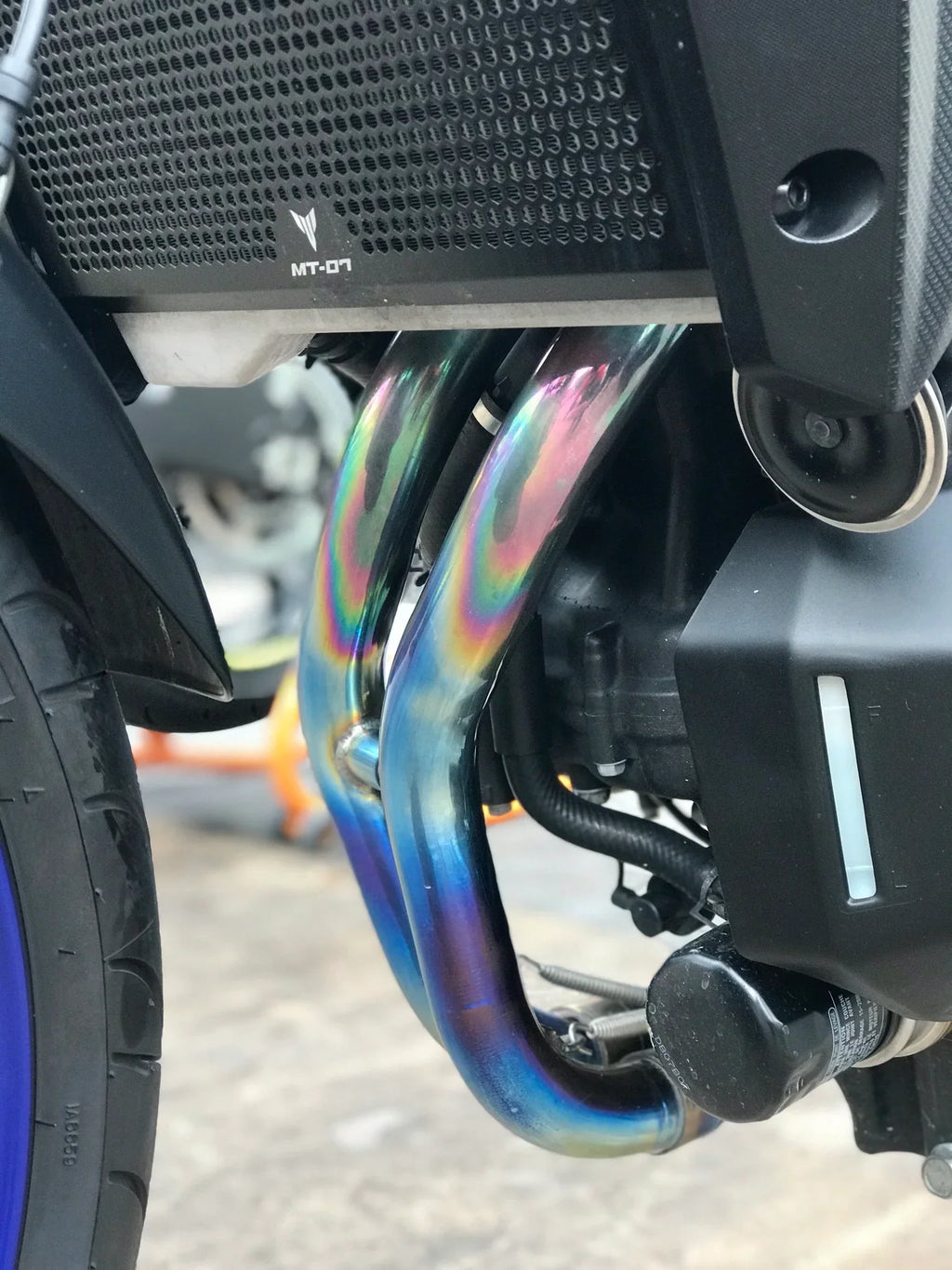 Vandemon  Yamaha MT07 FZ07 XSR700 Titanium Exhaust System 2025-2026 YAMAMT07EXHTITANB VA-173