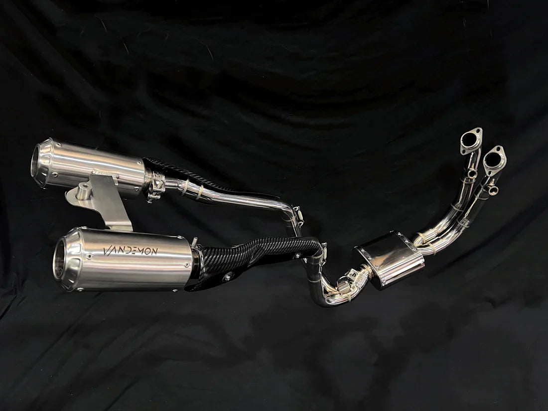 Vandemon CFMOTO 450SR Stainless Steel / Titanium High Mount Exhaust System  CFMOTO450SRSSHMEXHA