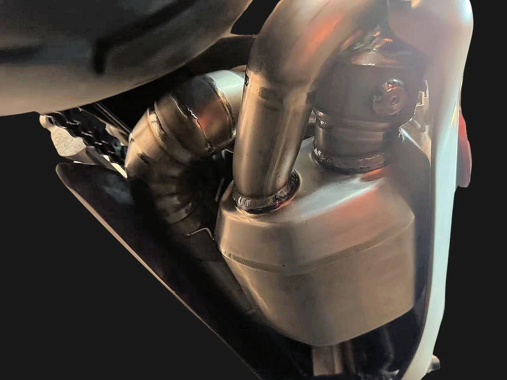 Vandemon  Ducati V2 Panigale & Bayliss Edition Titanium Stealth Slip-On Bimodal Muffler  DUCV2TIEXLINKWVB VA-43
