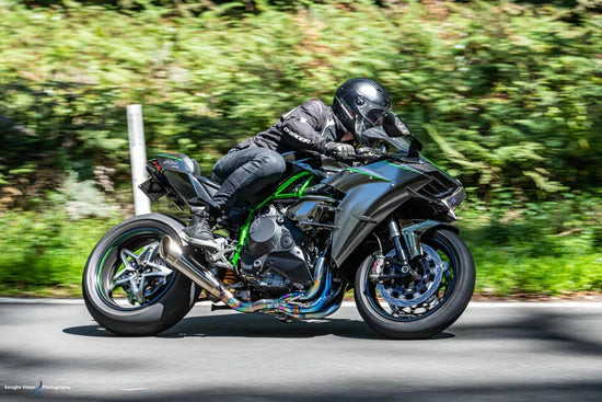 VANDEMON Polished Titanium Exhaust System Ninja H2 & H2R 2015-25 KAWAH2TICSPOLEXHD VA-143