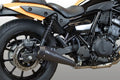 KA1012 M4 Exhaust All Black Retro-Drag Slip-On Kawasaki  Eliminator 2024-2025