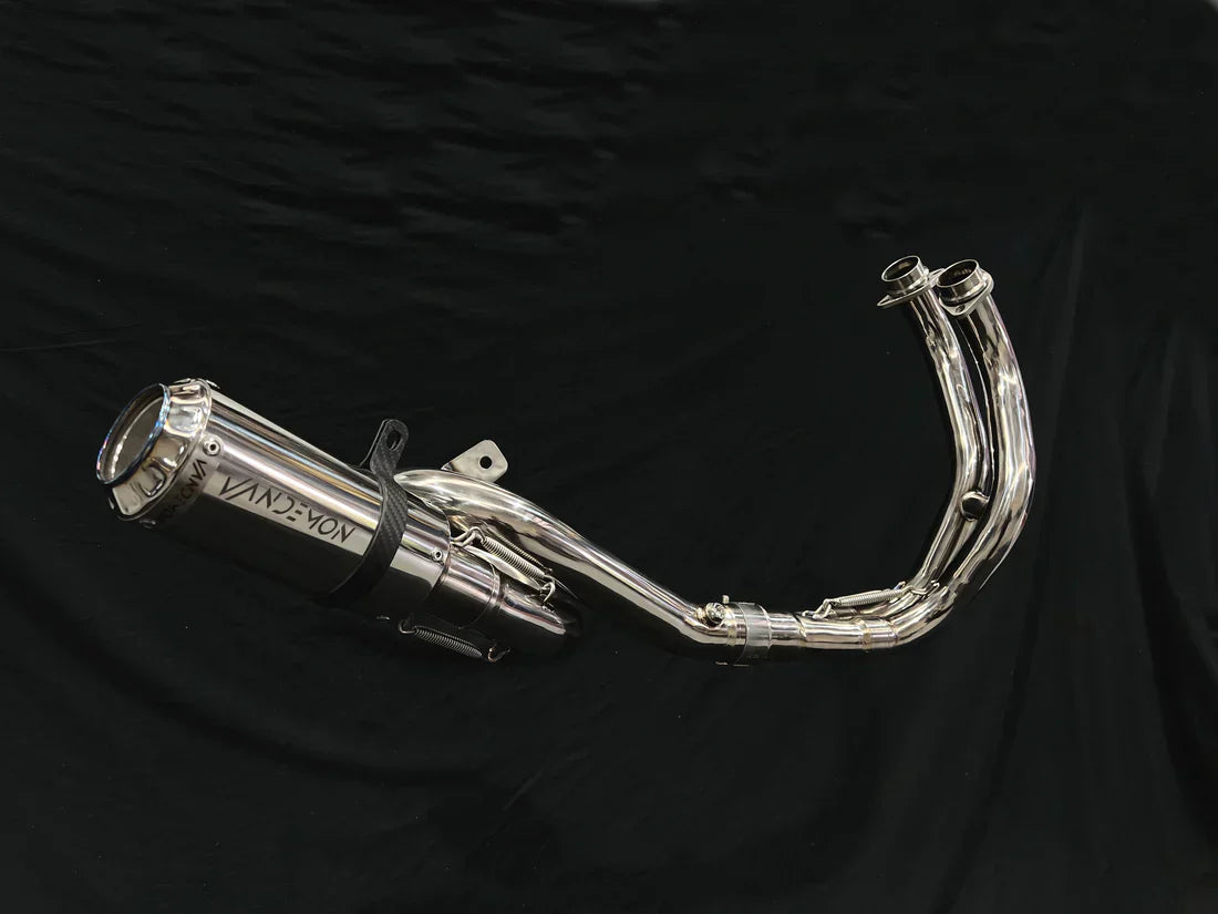 Vandemon  Yamaha R7 MT07 FZ07 XSR700 Tracer 700/GT Tracer 7/GT Titanium Exhaust System  YAMAMT07EXHTITAN VA-81