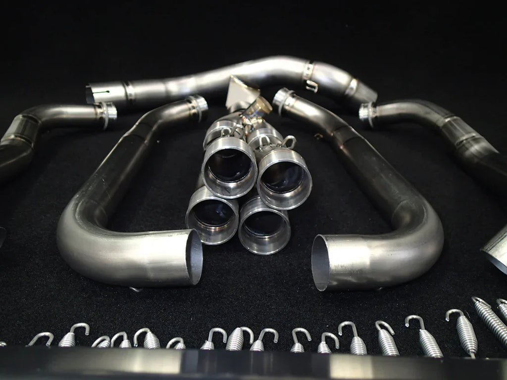 Vandemon  Kawasaki Z1000 & SX Vandemon Titanium Exhaust Single Titanium Muffler KAWAZ10TIEXHSYSB VA-53