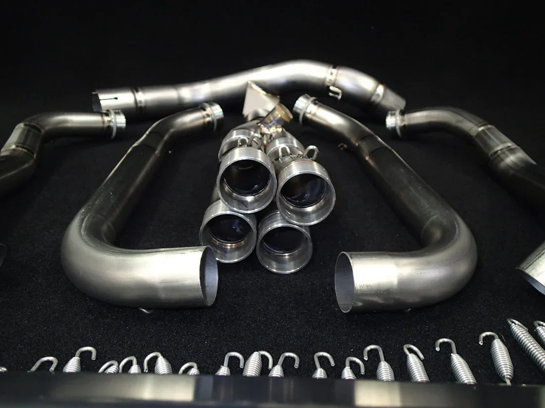 Vandemon  Kawasaki Z1000 & SX Vandemon Titanium Exhaust Single Titanium Muffler KAWAZ10TIEXHSYSB VA-53