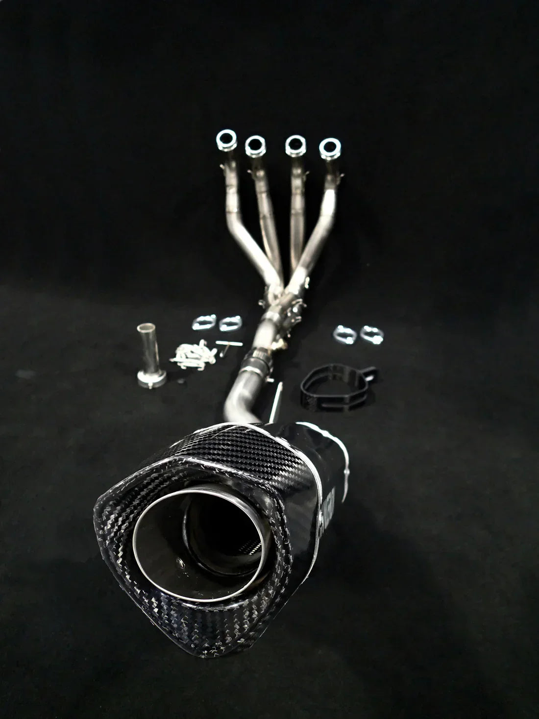 Vandemon  Kawasaki Z1000 & SX Vandemon Titanium Exhaust Single Titanium Muffler KAWAZ10TIEXHSYSB VA-53