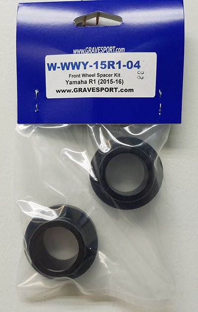 Graves 2015-2020 yamaha r1 / 2017-2020 yamaha r6  works captive front wheel spacer kit