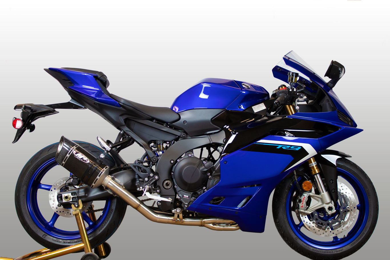 M4 Exhaust Full System with Carbon  Scalene Canister 2025 Yamaha R9 YA6944
