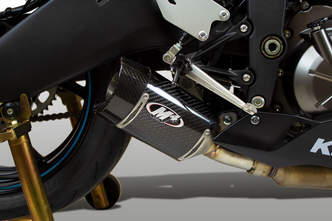 M4 Exhaust Carbon Fiber Street Slayer Slip On 2009 - 2024 ZX6R KA6914