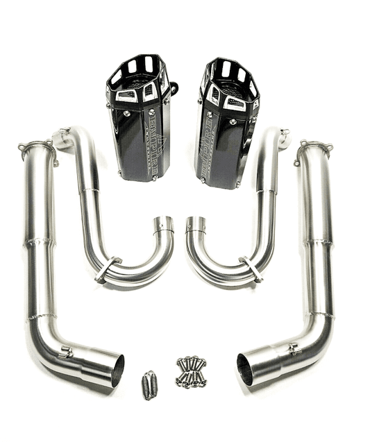 Empire industries gen 2 series dual exhaust system for yamaha raptor 700 - 06 to 14