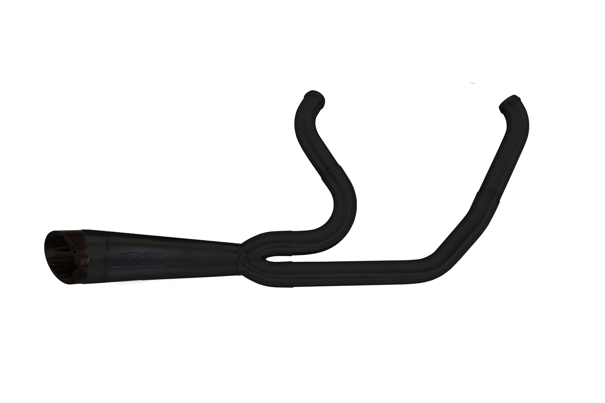 Harley Davidson Touring (1995-16) Turnout Shorty 2-1 Black Full System - Part Number 005-4950199-B