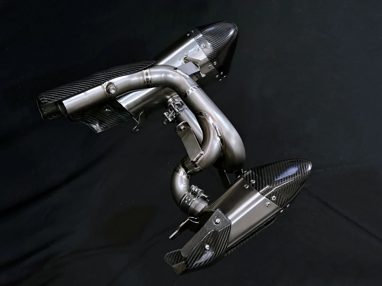 Vandemon Triumph Rocket 3R, GT and Storm Titanium Slip-On Mufflers 2019-2024  TRIUMROCKET3MUFC