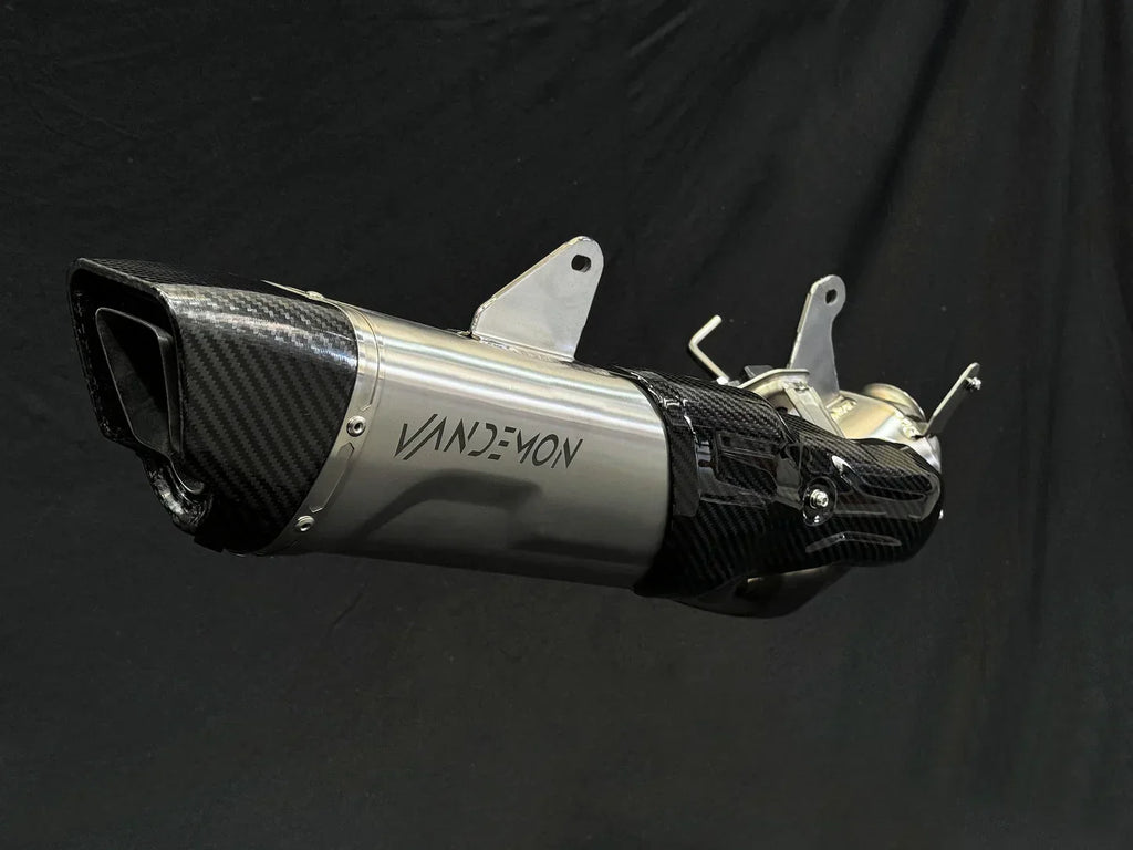Vandemon Triumph Speed Triple 1200RS & RR Bimodal Titanium Stealth Slip-On Muffler TRIUM120SPDMUFB VA-157