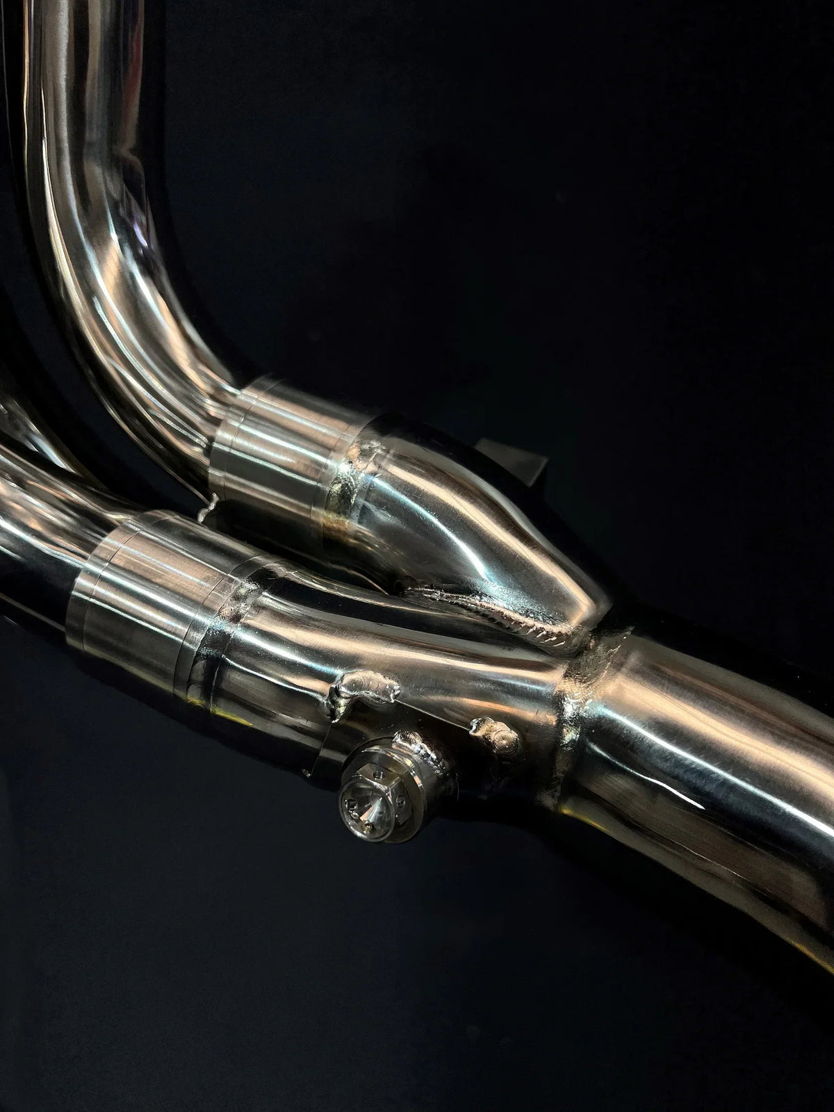 Vandemon Triumph Speed Triple 1200 RS, RR & RX Polished Titanium Headers and Link Pipe 2025-2026 TRIUM120SPDHEADRB-1  VA-156