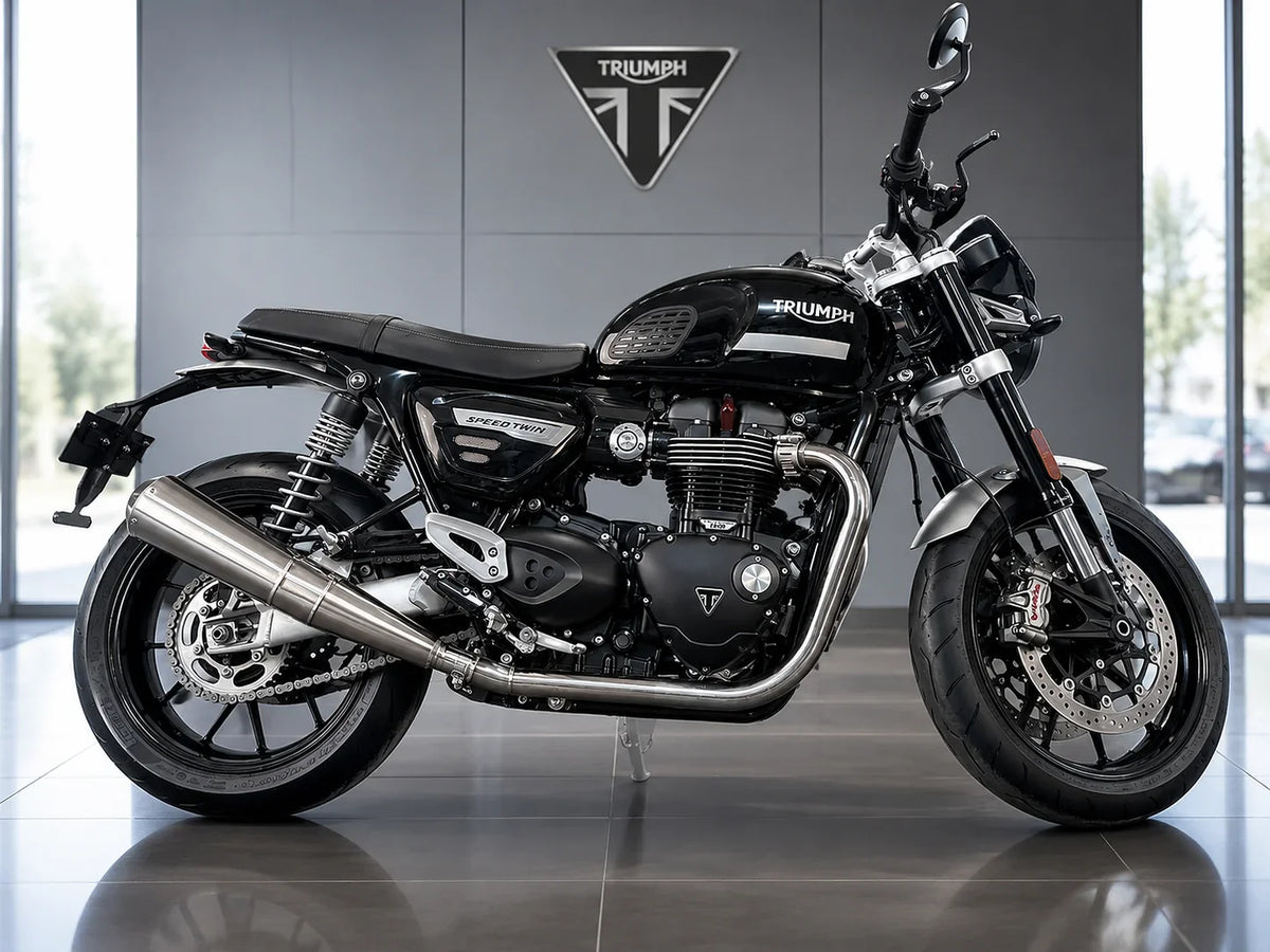 Vandemon Triumph Speed Twin Vandemon 1200 Polished Titanium Exhaust 2019-2024   TRIUM120SPDTWNTIEXA VA-159