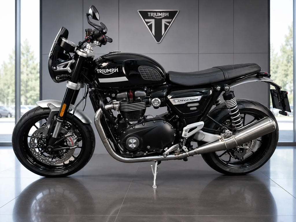 Vandemon Triumph Speed Twin Vandemon 1200 Polished Titanium Exhaust 2019-2024   TRIUM120SPDTWNTIEXA VA-159