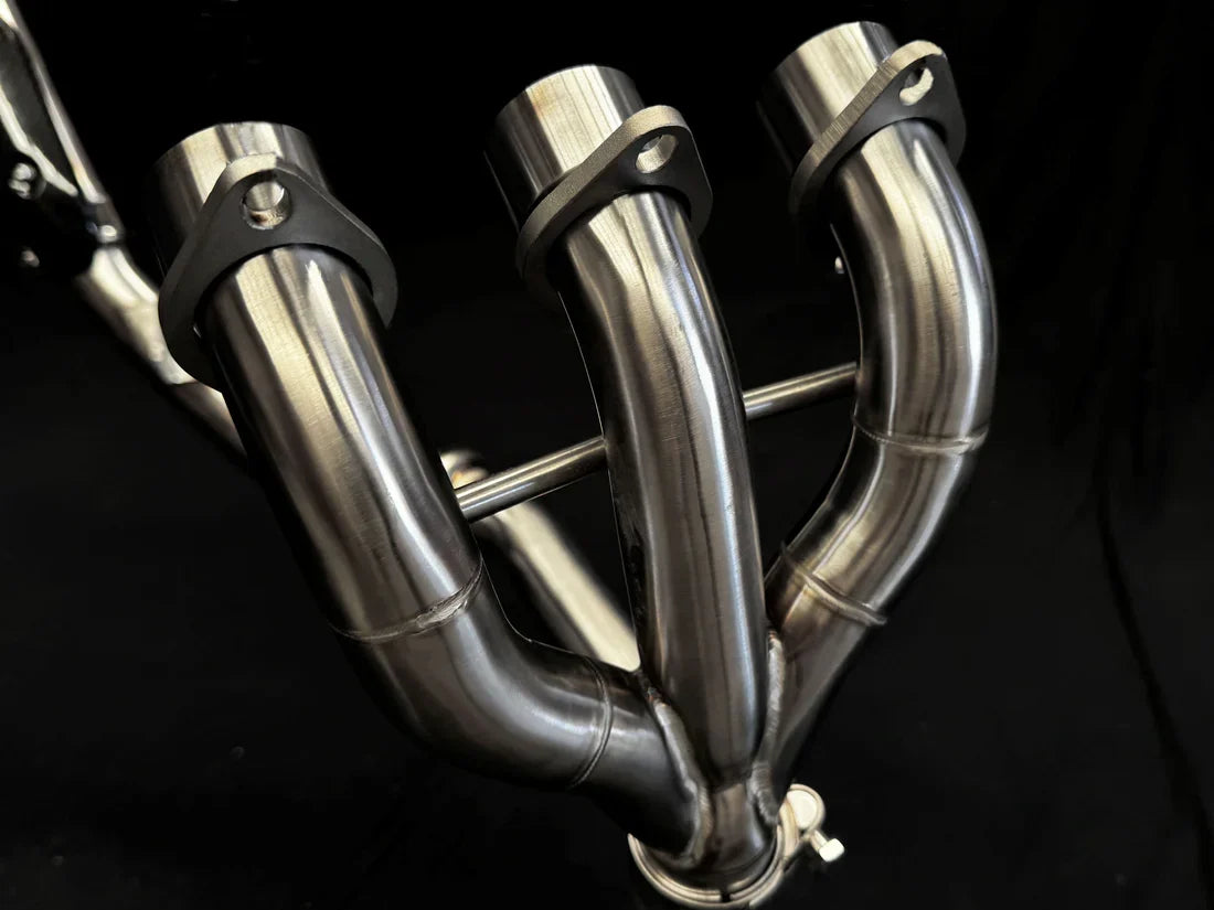IN STOCK OPEN BOX Vandemon TRIUMPH Tiger 850-900 2020-2023 Full Exhaust System SKU: TRIUMTGR900SSEXHA VA-12