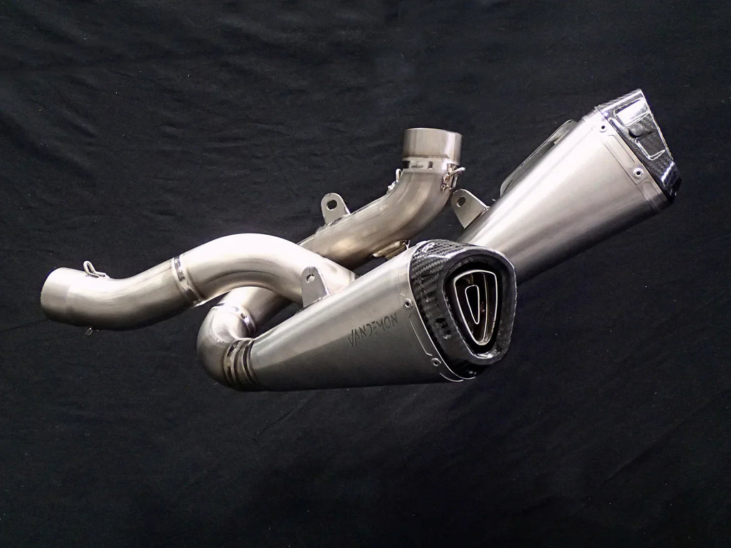 Vandemon  Ducati Panigale & Streetfighter V4S/V4R Vandemon All Titanium Slip-On 2018-24 DUCV4SFTIMUFLMB VA-3