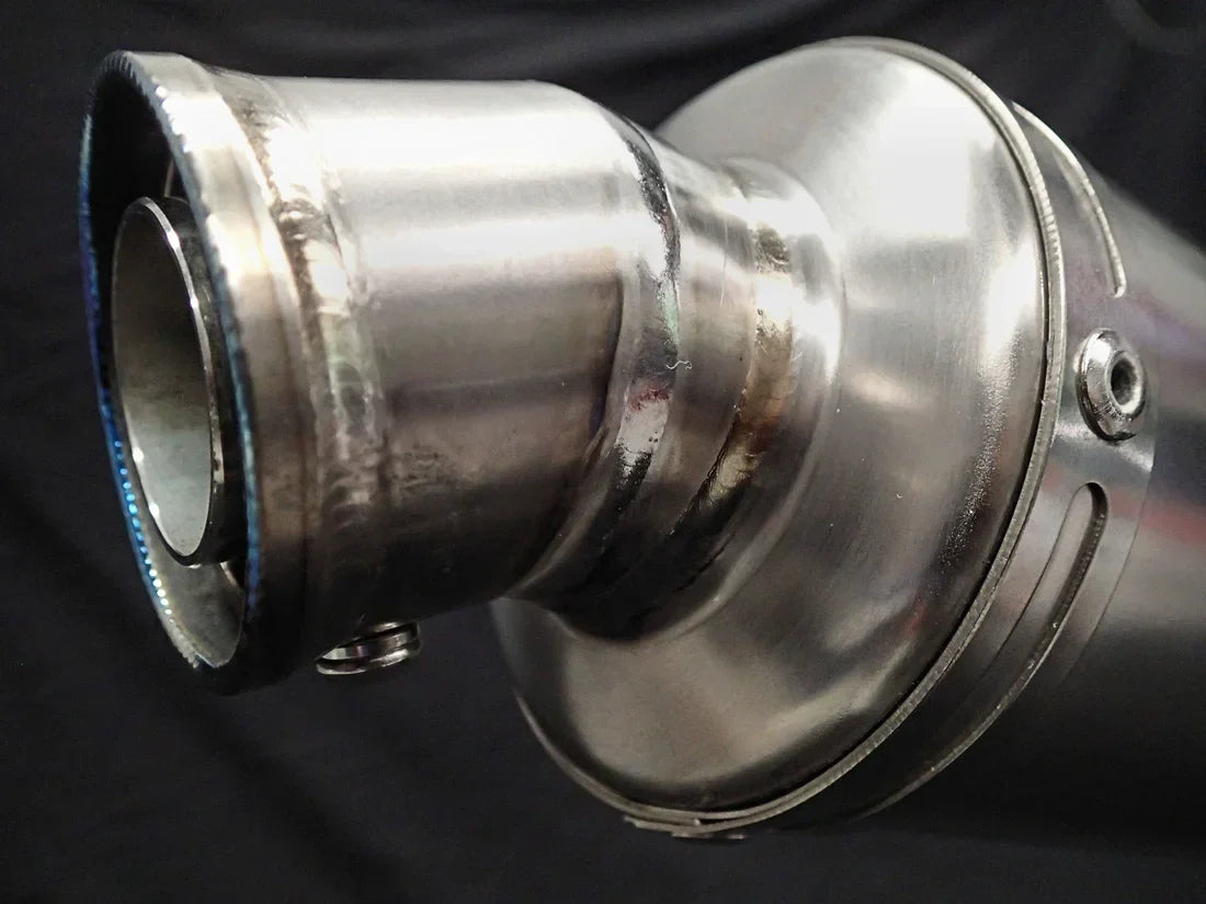 Vandemon  Yamaha YZF-R3 MT-03 YZF-R25 Vandemon Stainless Steel Headers, Titanium Muffler YAMAR300EXHSSBRA VA-83
