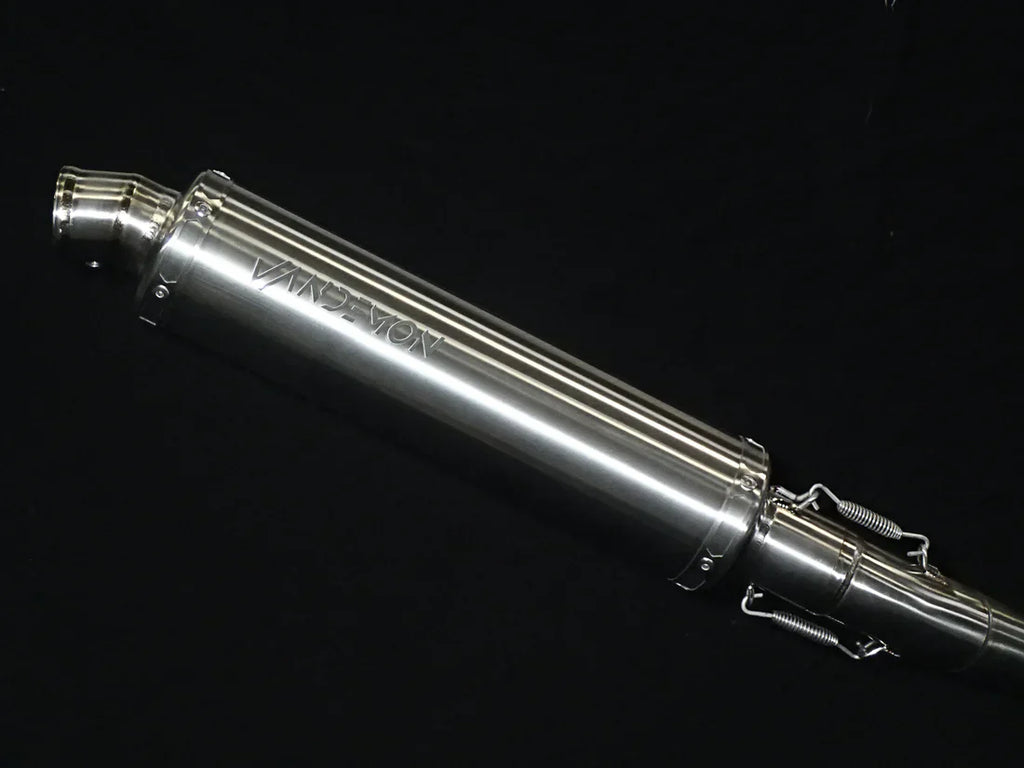 Vandemon  Yamaha YZF-R3 MT-03 YZF-R25 Vandemon Stainless Steel Headers, Titanium Muffler YAMAR300EXHSSBRA VA-83