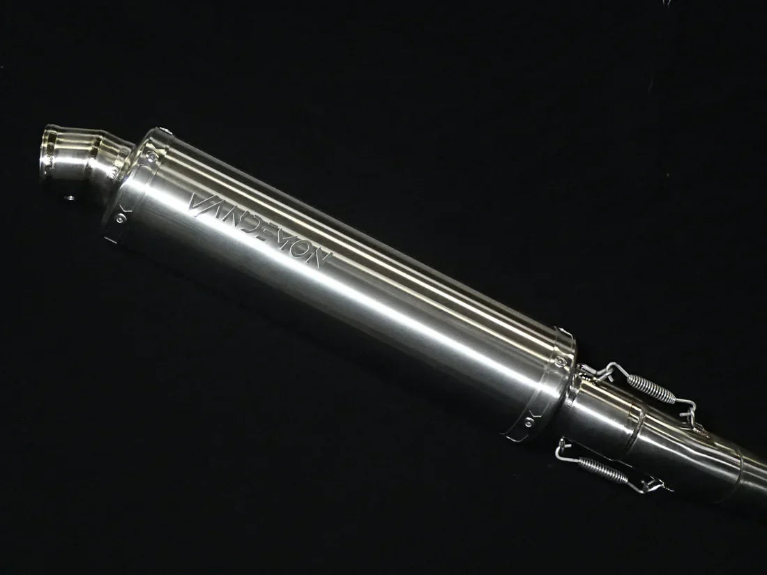 Vandemon  Yamaha YZF-R3 MT-03 YZF-R25 Vandemon Stainless Steel Headers, Titanium Muffler YAMAR300EXHSSBRA VA-83