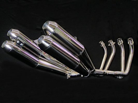 Vandemon  Retro Stainless Steel Exhaust System  Z900RS Cafe Racer 2018-24 KAWAZ900RS424SSEXHA