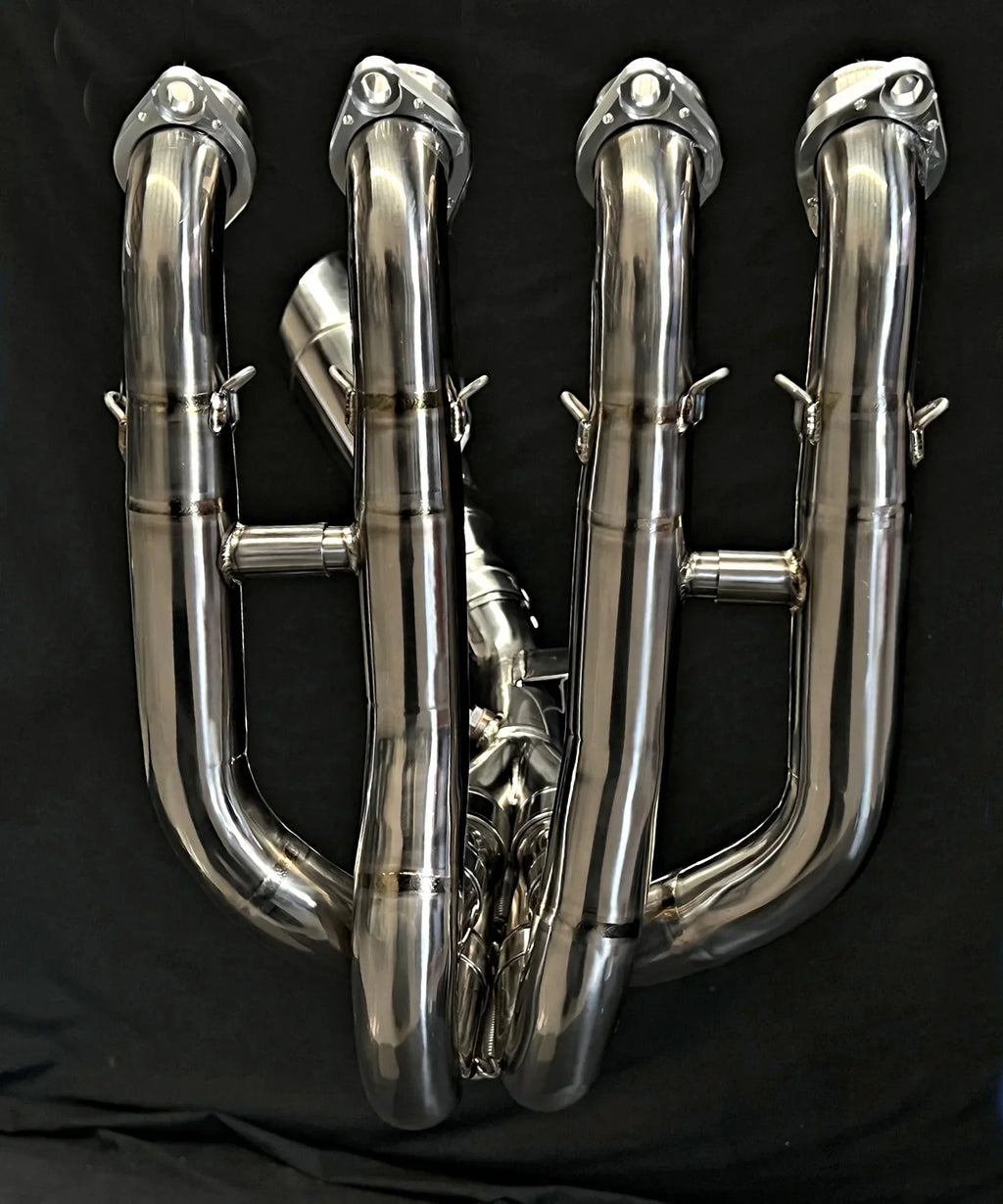 IN STOCK OPEN BOX  Vandemon Polished Titanium Exhaust System Ninja ZH2 2020-25 KAWAZH2TIEXHSYSPOLB VA-10