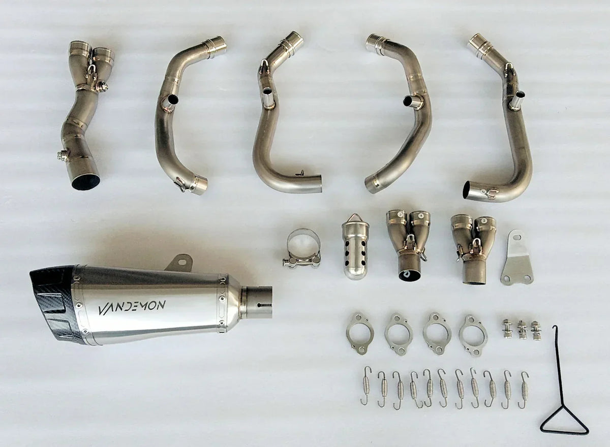 Vandemon Titanium Low Mount Exhaust System  ZX4R-ZX4RR  2023- 2026 KAWAZX4RTILMEXHA VA-76