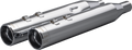 KHROME WERKS 4-1/2" HP-Plus Slip-On Mufflers - Chrome Klassic Tip 202925