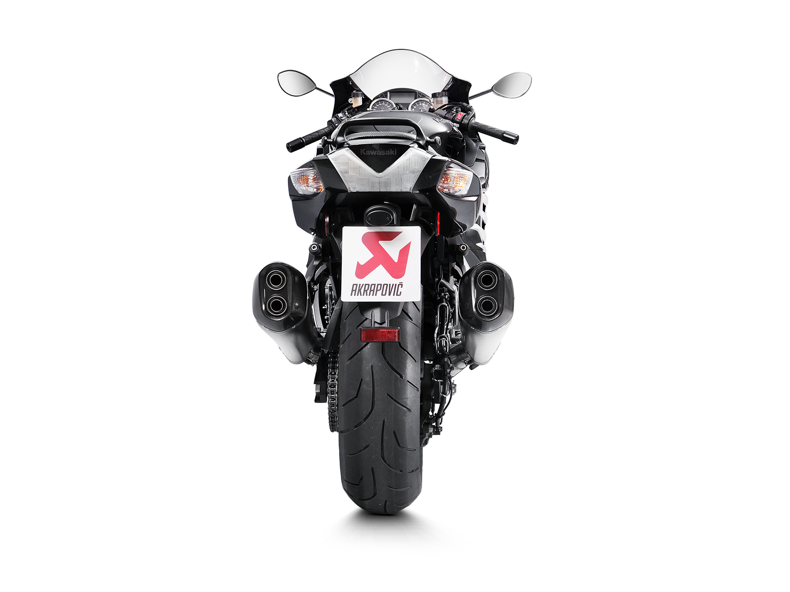 AKRAPOVIC Slip-On Line Muffler Ninja ZX-14R 2012-2024 2025 Tapered S-K14SO6-HZAAT 1811-3069