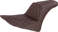 SADDLEMEN Step-Up Seat - Full Lattice Stitch - Brown - FLS 812-26-175BR