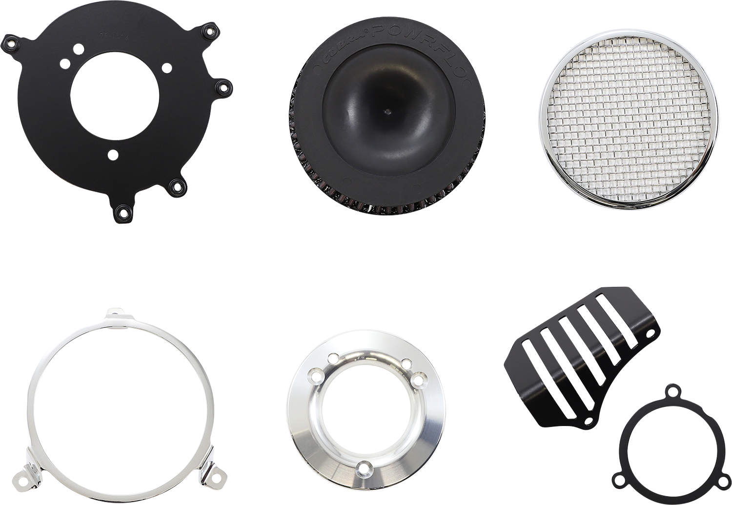 COBRA Air Filter - Plain - Chrome 606-0101-03-SB