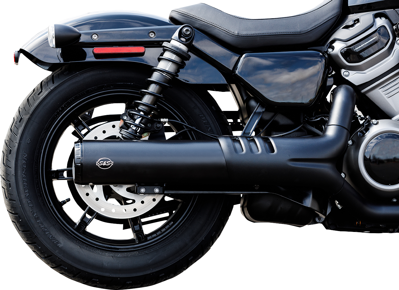 S&S CYCLE 4-1/2" Grand National Slip-On Muffler - Black RH975 Nightster 2022-2025   550-1074
