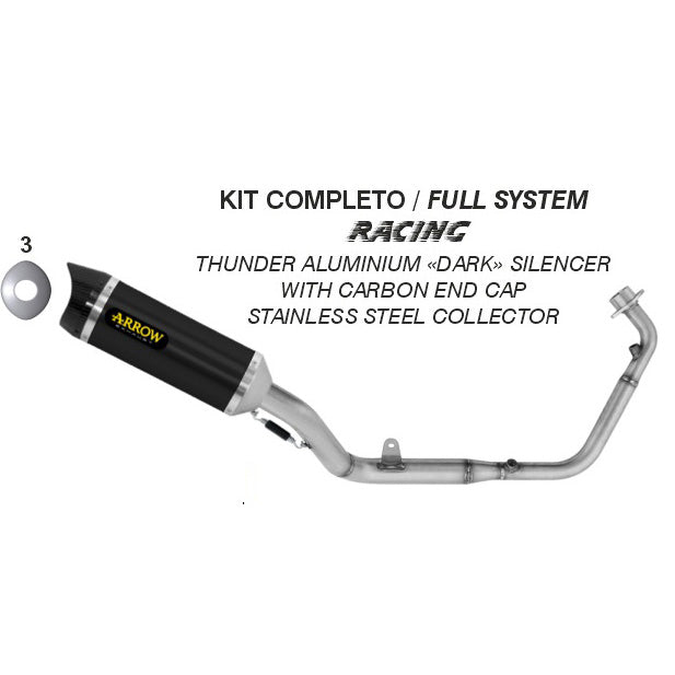 Arrow Exhaust 51020AKN