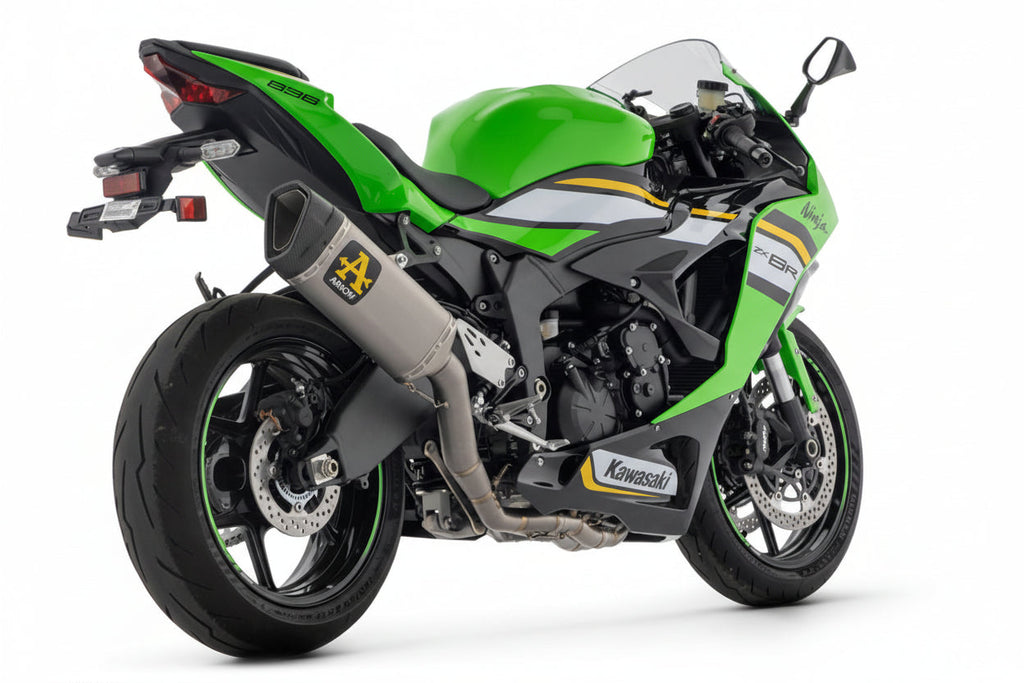 71208PTZ Arrow full Exhaust COMPETITION PISTA  Titanium  STEEL COLLECTORS for ZX-6R 636 2024-25