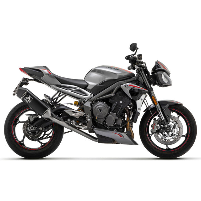 Arrow Veloce Slip-On Exhaust System Triumph Street Triple 765 2020-2023 71502VAN