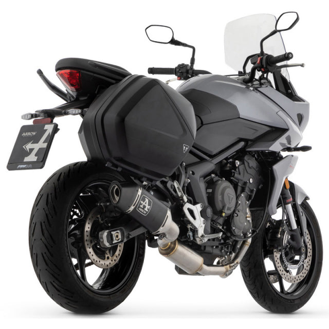 Arrow Exhaust  Veloce Full Exhaust, Aluminum Dark for Triumph Tiger 660 22-24 71504VAN