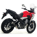 71896PRN Arrow Honda Cb 500X 19-23  Homologated Pro-Race Nichrom Dark Silencer With Welded Link Pipe For Original And Arrow Collectors