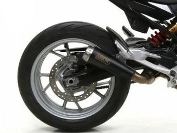 Arrow Pro-Race BMW F900 R/XR 2020-2024  Black Stainless Steel Exhaust 71915prn + 71729MI