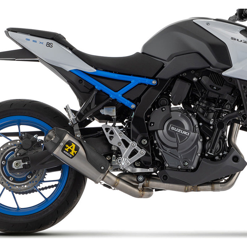 71956PKW  Arrow  Full System Exhaust, for Suzuki GSX-8S 2023 - 2024 - 2025 Works Titanium muffler