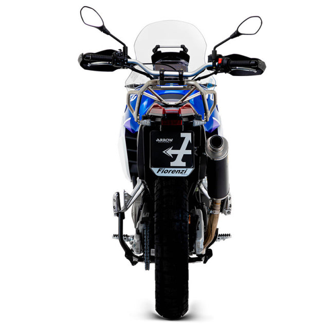 Arrow Aprilia Tuareg 660 2022 -24 Homologated Titanium Dark Indy Race Silencer With Welded Link Pipe 72637pon